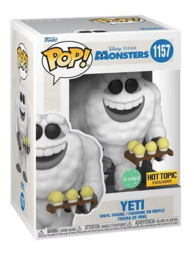 Yeti 1157 Funko Pop Monsters Inc Disney Hot Topic Con Olor M