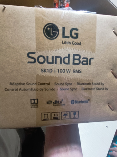 Barra De Sonido Lg Sk1d Negra 127v Negro (Usado)