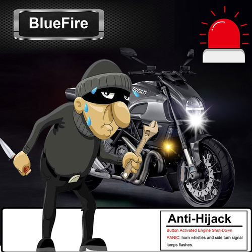 1 Juego De Alarma De Motocicleta Con Alarma Antirrobo Pa