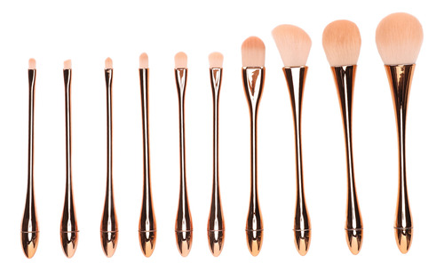 Set De Maquillaje Profesional Shadow Brush, 10 Piezas, Corre