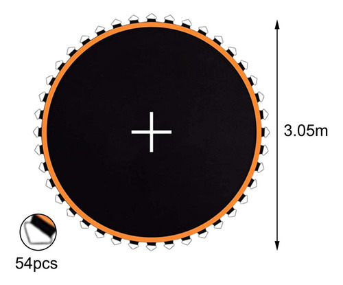 Colchoneta Para Trampolín, De Salto 10 Pies Con 54 Hebillas