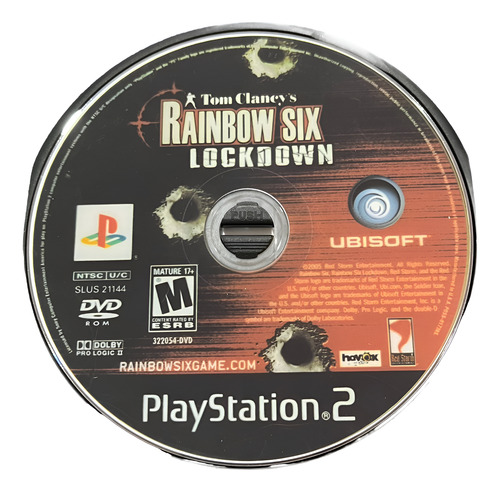 Jogo Rainbow Six Lockdown Play 2 Pt/br Com Capa E Poster Ps2