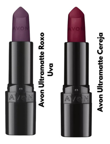 Kit 2 Avon Batom Ultramatte Pink E Malva Misterioso