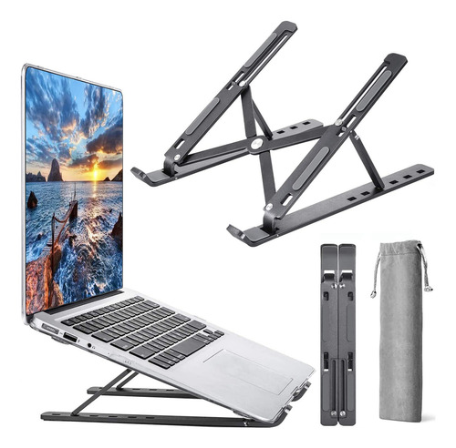 Soporte Portátil Mesa 6 Ángulos Ajustables, Aluminio