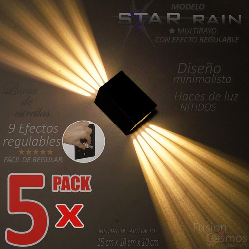 Imagen 1 de 10 de Artefacto Iluminación Superbrillante Efecto 10 Rayos X5un