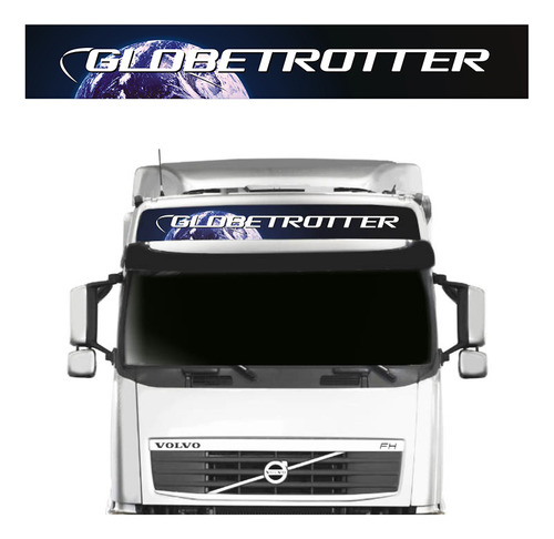 Faixa Testeira Quebra-sol Globetrotter- Volvo Fh Nh Fm