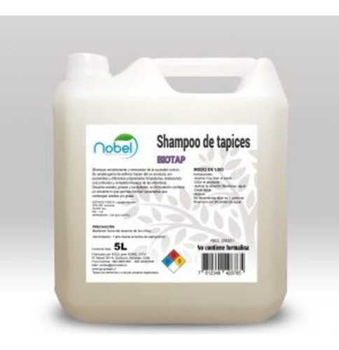 Shampoo Limpia Tapices Autos Biotap Nobel 5l