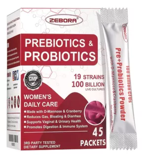 Probioticos Women 100 Billones Polvo + D Manosa Cranberry