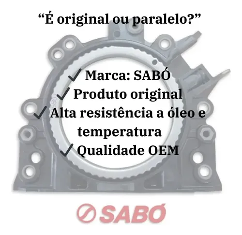 Flange Do Virabrequim Traseiro Sabó - 05801ioss | Parcelamento sem