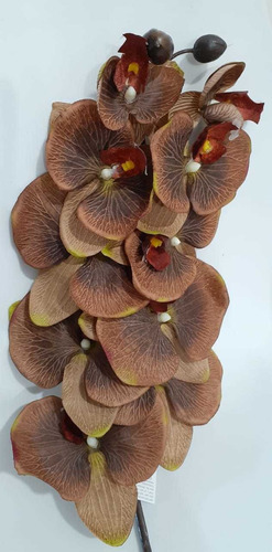Orquídea Artificial Phaleanopsis Marrom Outonado 95cm | MercadoLivre