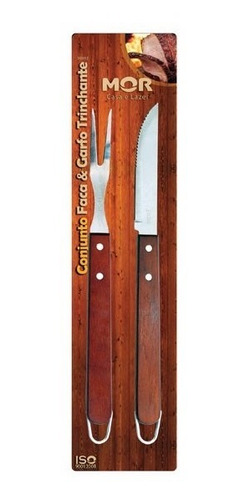 Imagen 2 de 5 de Set Utensilios Asador Parrilla Parrillero Mor 2 Piezas