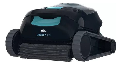 Robot Barrefondo Dolphin Liberty 300 Sin Cable Pileta Color Negro