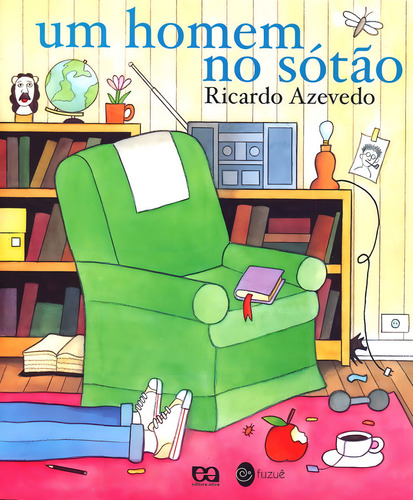 Um homem no sótão, de Azevedo, Ricardo. Editorial Ática, capa mole em português, 2004