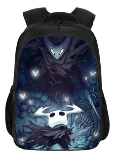 Nova Mochila Escolar Estampada Hollow Knight De Camada Dupla