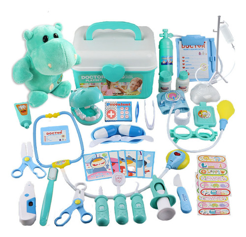 Juguete Médico Hippo Series Play House De 42 Piezas