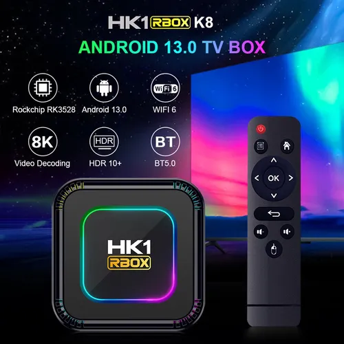 Bluetooth 4k Hd Doble Banda Wifi6 Red Tvbox
