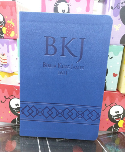 Bíblia King James 1611 Ultra Fina Gigante Azul Bv Books