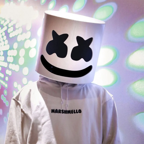 Máscara Led Led Marshmallow X Para Halloween, Cara Completa,