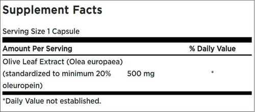 Extracto De Hoja De Olivo 60caps De 500mg