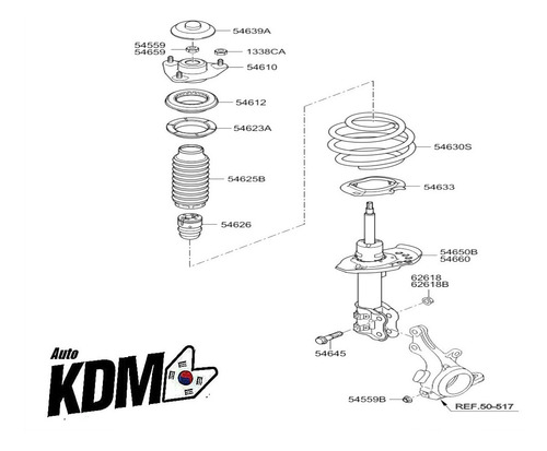 Imagem 2 de 2 de Par Amortecedor Dianteiro Kyb Cerato 1.6 16v 2009/