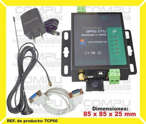 Conversor Rs-232-485 A Gprs - Gsm Ref: Tcp66 Computoys Sas