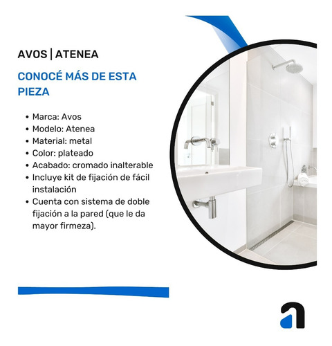 Imagen 6 de 10 de Porta Papel Higiénico Baño 100% Metal / Avos Atenea Sale