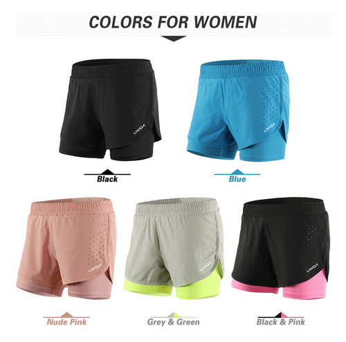 Pantalones Cortos Deportivos Transpirables Lixada Running Qu