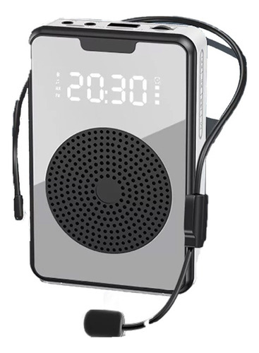 A Amplificador De Voz Portátil Bluetooth Con Audífonos