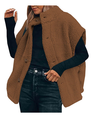 Chaqueta Para Mujer, Abrigos De Moda De Invierno Con Botones