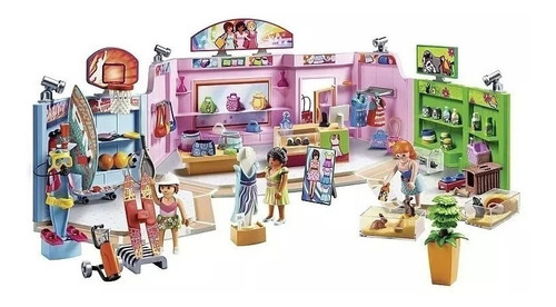 Playmobil City Life Paseo Comercial Con Tiendas Intek 9078