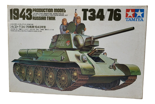 Tanque De Guerra T34/76 Russo (1943) - 1:35 Tamiya (850)