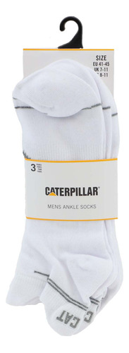 Medias Caterpillar Fdtn Ankle Sock 3-pa White Para Hombre