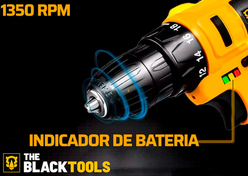 Parafusadeira Furadeira 12v Bivolt 2 Baterias + Acessórios