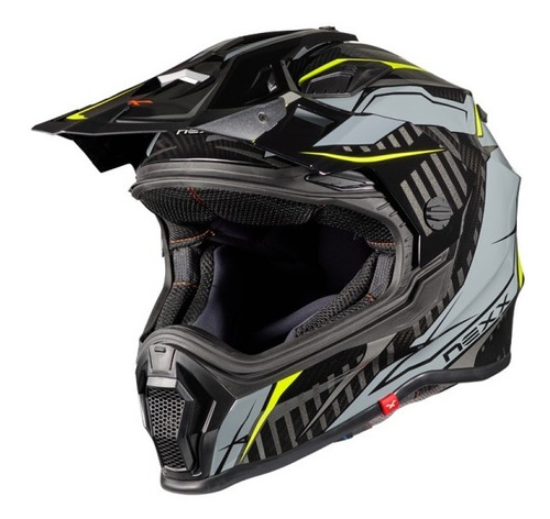 Casco Cross Nexx X.wrl Atika Gris Ama Neon Moteros