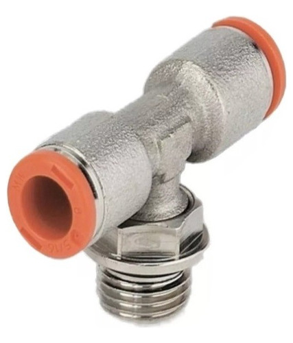 Conector Rapido Racor R1/4 En T Rosca 1/4  Tubo De 8mm