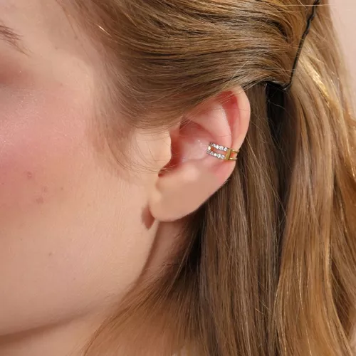 Piercing De Orelha Ou Nariz Argola banhado a ouro 18k - Andreia Branco  Acessórios