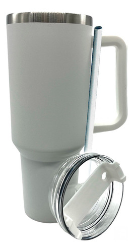 Vaso Térmico 40oz Acero Inoxidable Con Popote Taza Tipo Yeti