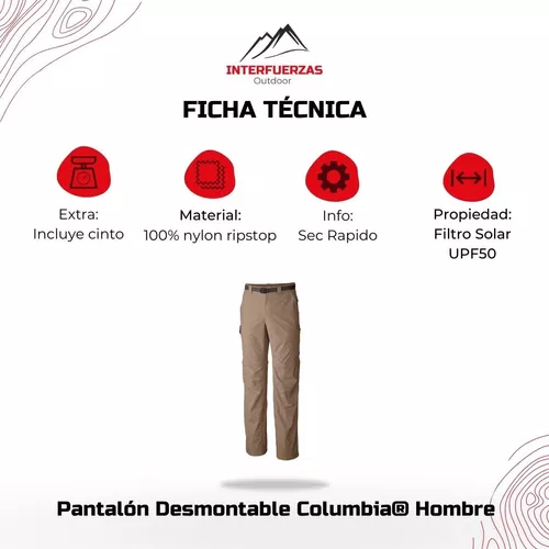 Pantalon Columbia® Hombre Desmontable - Interfuerzas