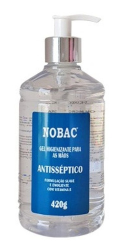 Kit Álcool Gel 420g E Sabonete Antisséptico 500ml - Nobac