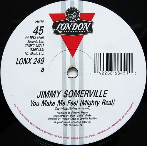 Vinilo Jimmy Somerville - Mighty Real (Usado)