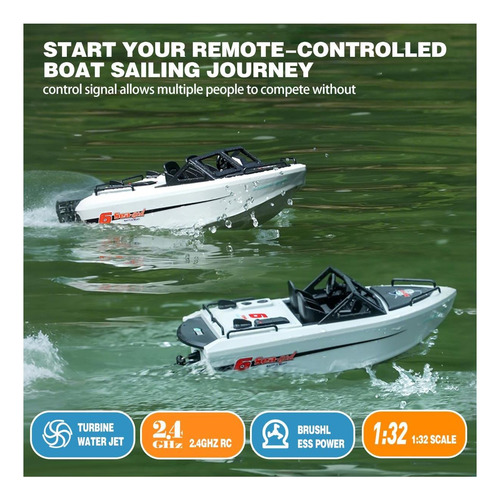 Barco Rc Para Piscina, Bote De Kart De Control Remoto Con De
