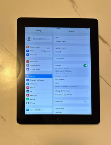 Ipad 4ta Gen 64gb Wi-fi 9.7 - Año 2014 Modelo A1458 Gris Claro (Usado)