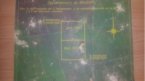 Imagen 5 de 11 de Campo 1000 Ha Depto. Rivadavia Salta - Principalmente Ganadería