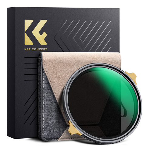 Filtro Nd 2-32 + Cpl Nano X Pro Brass Frame 82mm K&f Concept
