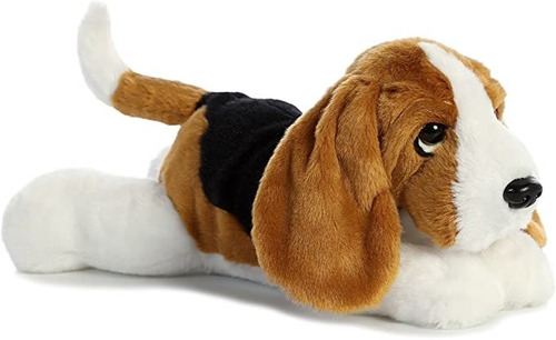 Aurora Flopsie Basset Hound - Perro De Peluche (12.0 In), Co