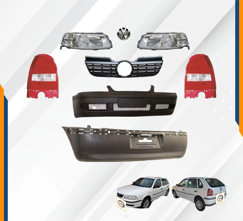 Fascia Del Y Tras Pointer 00-05 Con Faros Y Calaveras