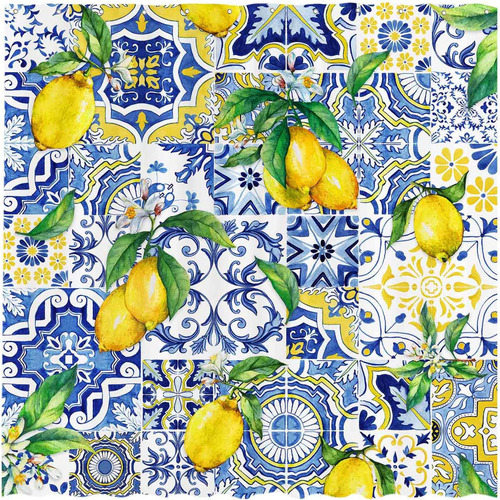 T Cortina De Chuveiro Allenenjoy, 72 X 72 Cm, Azul Com