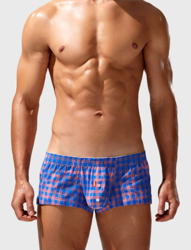 Calzoncillos Boxer 100% Algodón Estampado De Rayas Y Cuadros