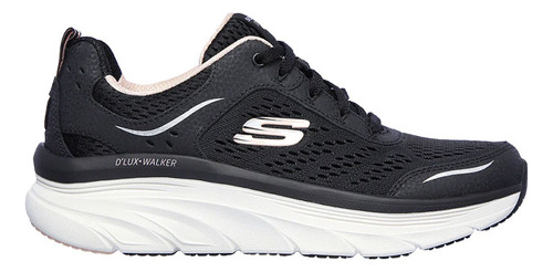 Tenis Lifestyle Skechers D'lux Walker - Negro-blanco