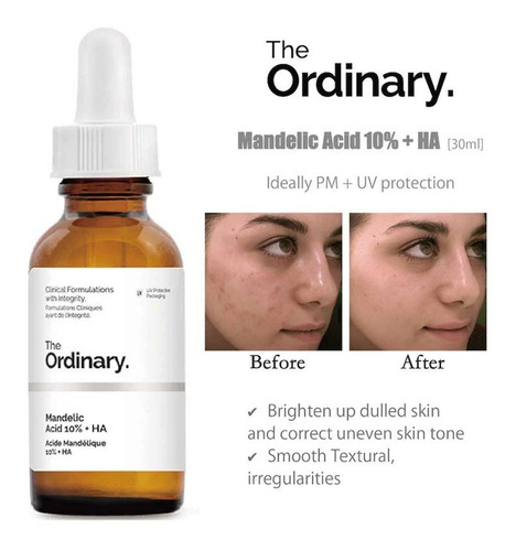 Mandelic Acid 10% + Ácido Hialuronico The Ordinary Pms To26